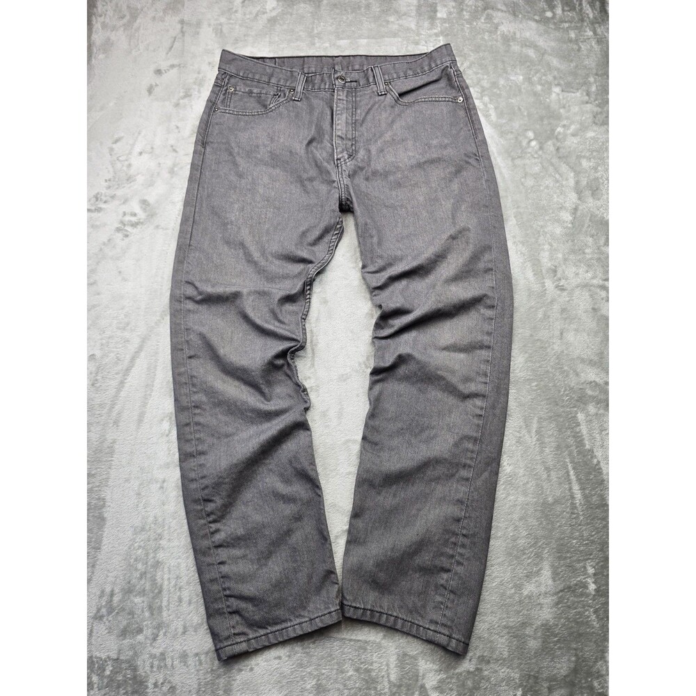Levis 508 Regular Taper Jeans Mens 36x32 Gray Denim Pants Work American Classic